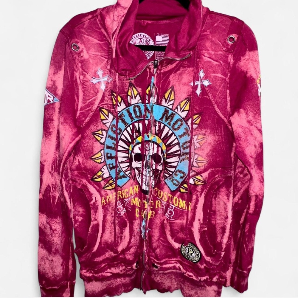 Affliction Crimson Zip-Up Hoodie